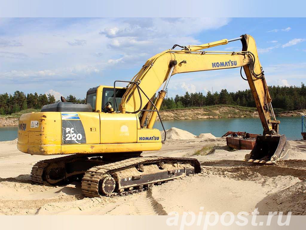 Гусеничный экскаватор Komatsu 220, 2012 г, гидролинии - Нижний Новгород