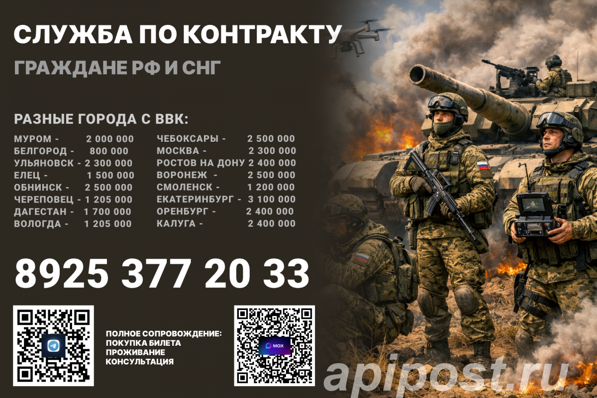 Служба по контракту в зоне СВО - Москва