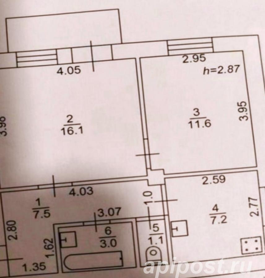 2-к. квартира, 48 м², вторичка - Минеральные Воды