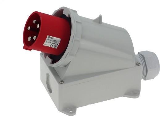 Вилка настенная 63А 400V 3P N E IP67 - Тула