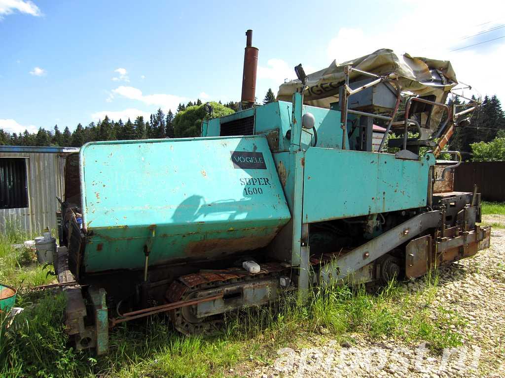 Асфальтоукладчик Vogele Super 1600 - Санкт-Петербург