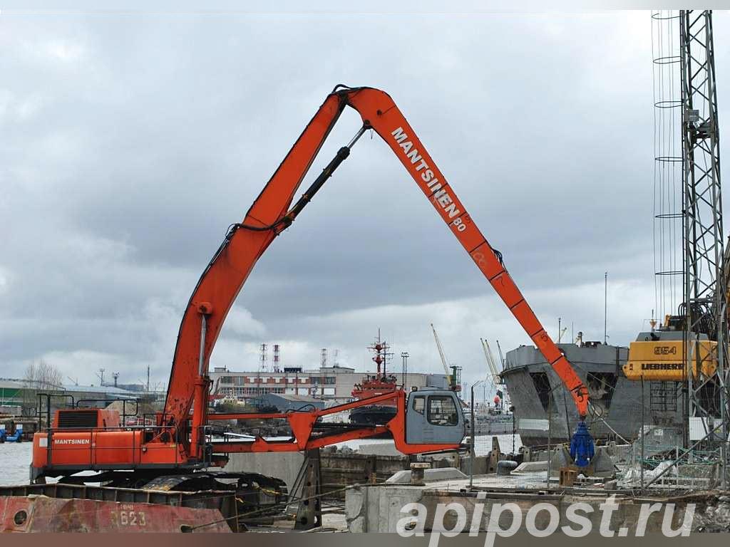 Перегружатель экскаватор кран Mantsinen 80 Hitachi 550,...