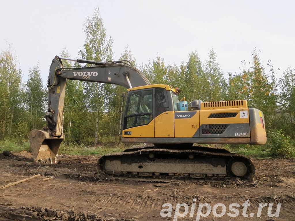 Гусеничный экскаватор Volvo 250, 2014 г, болотник - Санкт-Петербург