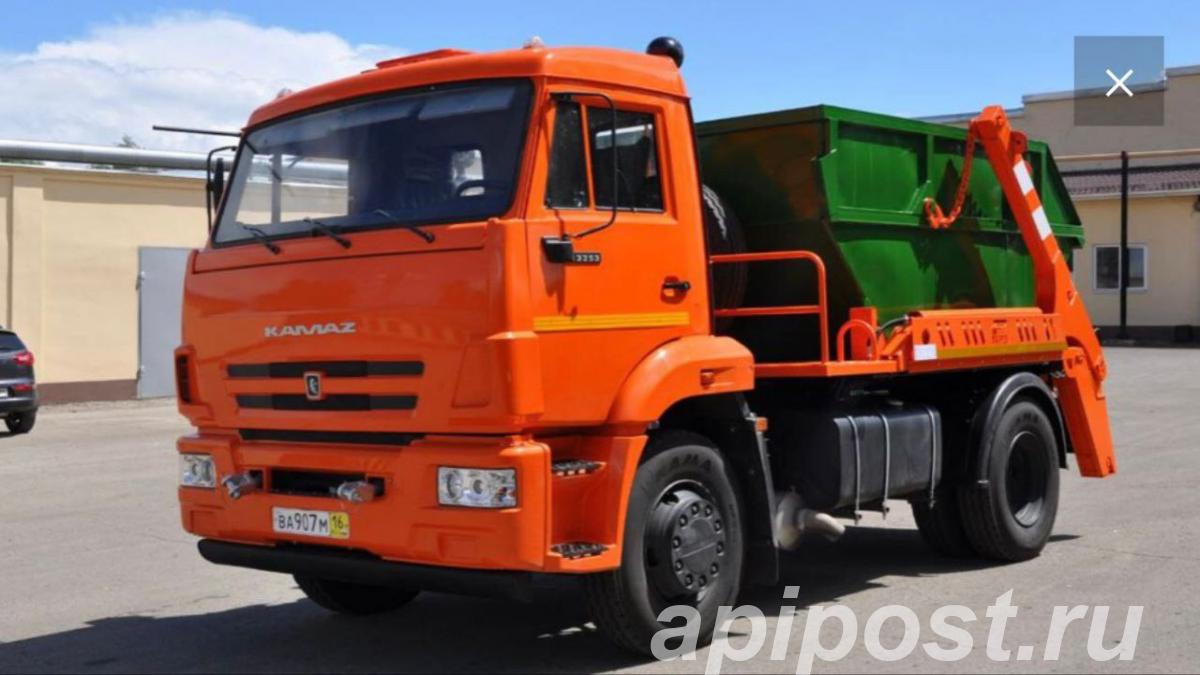 Вывоз мусора бункером 8м3