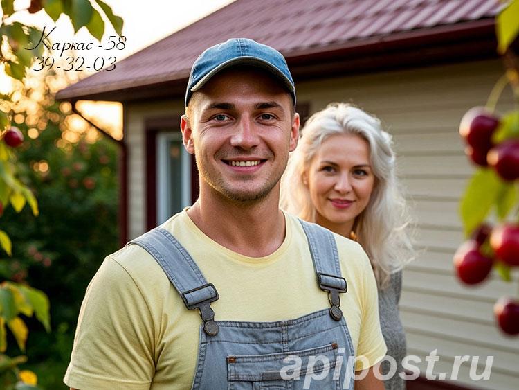Дачные домики Каркас-58 в СНТ Малиновка, в Пензе под ключ