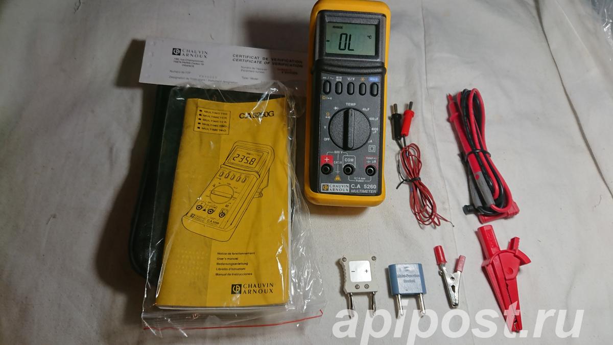 Мультиметр цифровой Chauvin Arnoux C. A 5260