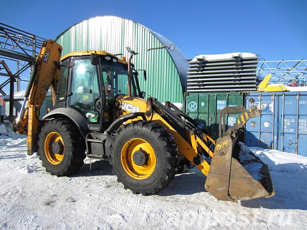 Экскаватор-погрузчик JCB 4CX, 2011 г, вилы