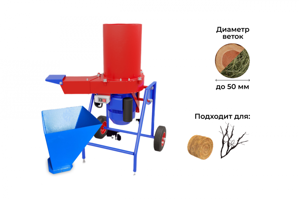 Садовый измельчитель DRAXTER 2в1 УТР-250 380V - Челябинск