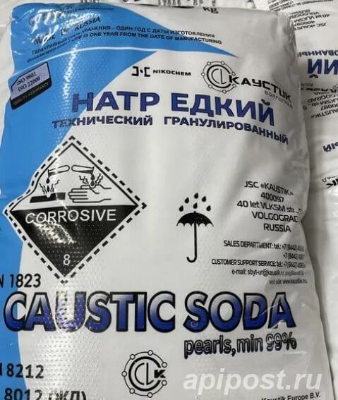 Натр едкий 99 чешуя и гранулы