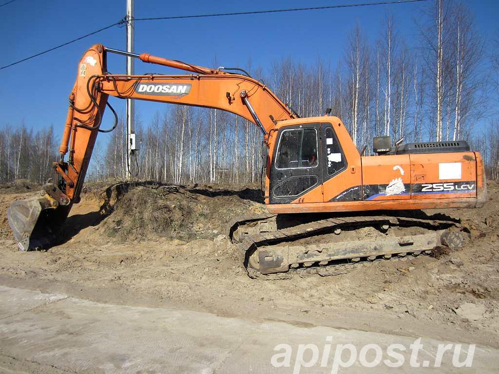 Гусеничный экскаватор Doosan 255, 2011 г, 2 ковша молот - Санкт-Петербург
