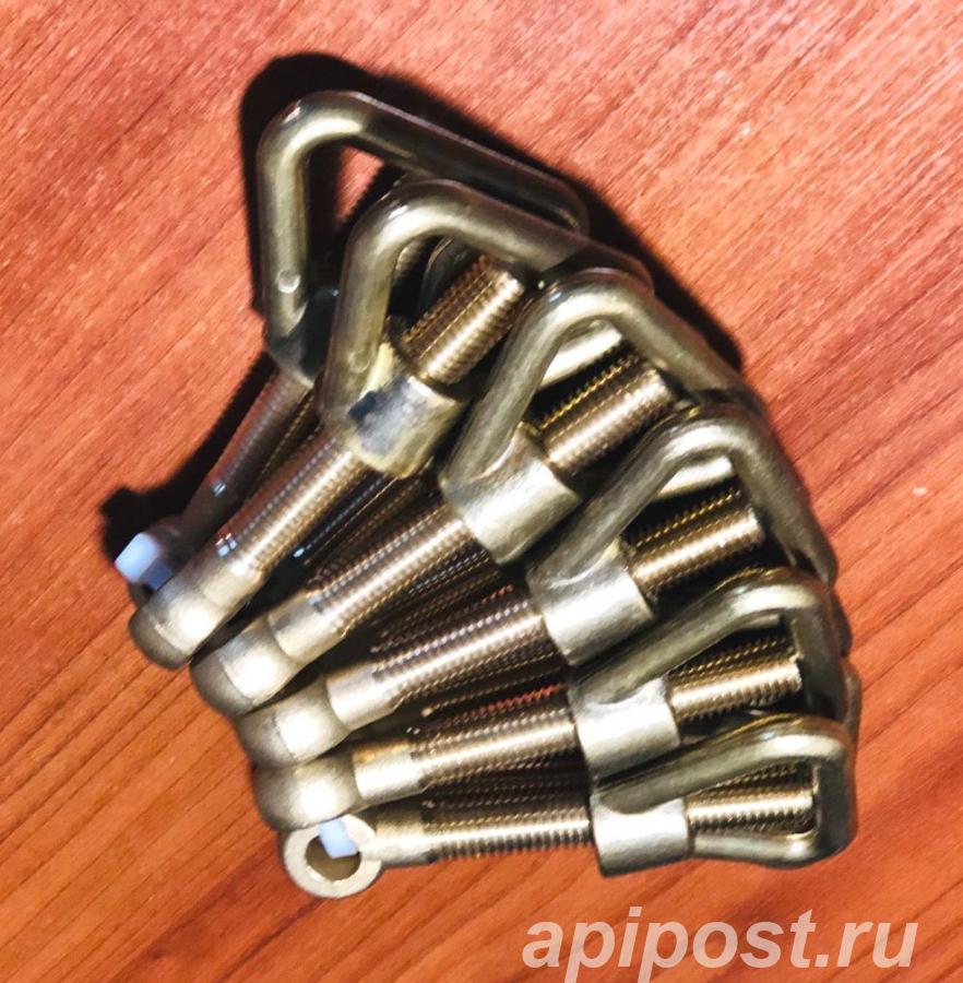 комплект М10 гайка-барашек болт откидной латунные - Волжский