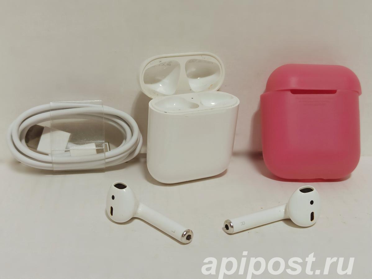 Наушники Apple AirPods 2 A2032 с кейсом A1602