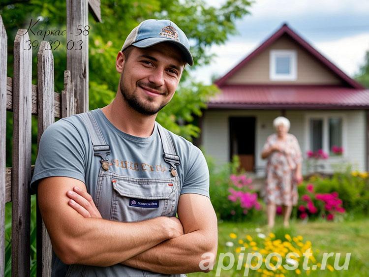 Жилые пристройки к домику на даче в Пензе и дому Каркас-58