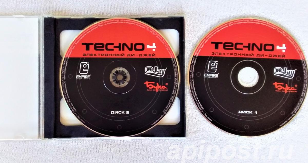 программа Электронный ди-джей Techno на 2 дисках.