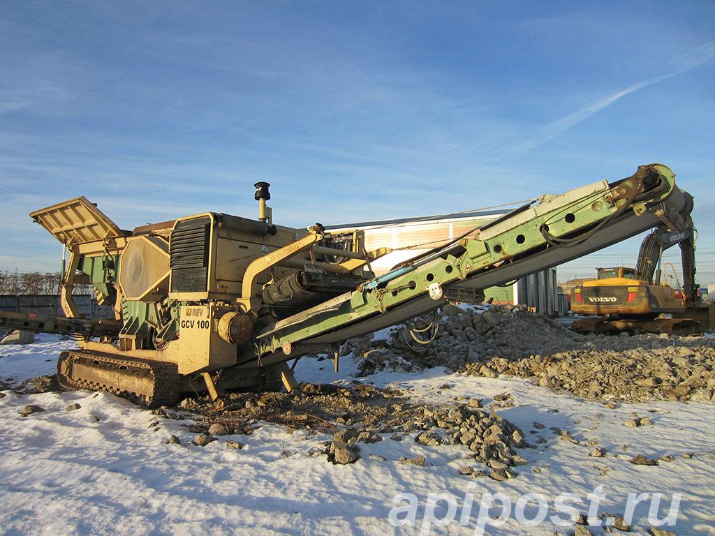 Щековая дробилка REV GCV 100, габарит, магнит