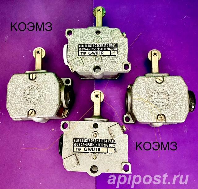 Концевой выключатель TYP GWU1R, GWU1, GWE2R