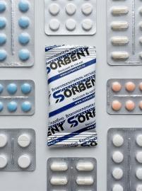 Силикагель фасованный SORBERY PLUS K по 25 грамм.