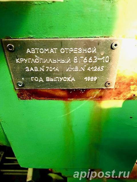 Автомат отрезной круглопильный 8Г663-100 - Старая Купавна