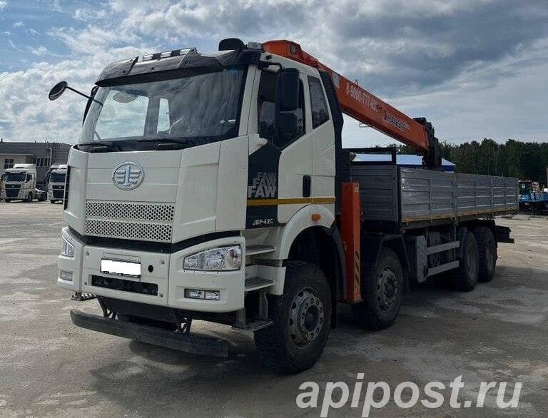 Бортовой автомобиль с КМУ HANGIL HGC1235 на шасси FAW... - Челябинск