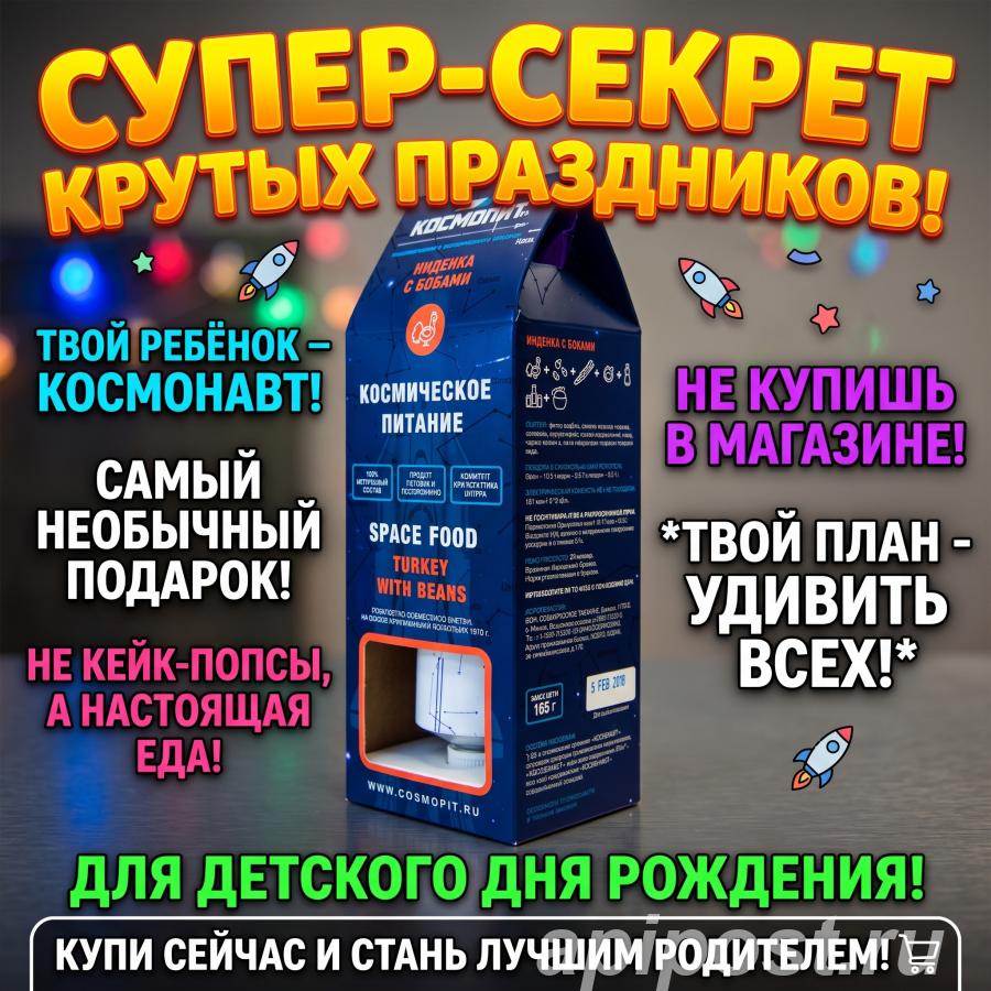 Космическая еда для детских праздников. - Москва