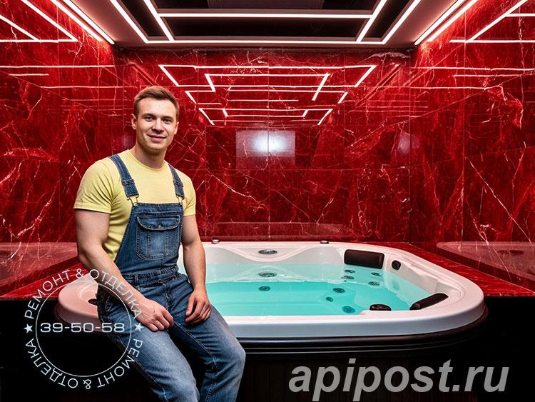 Отделка санузла в частном доме в Бессоновке. Плиточник