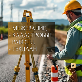 Межевание, тех. план, кадастровые работы